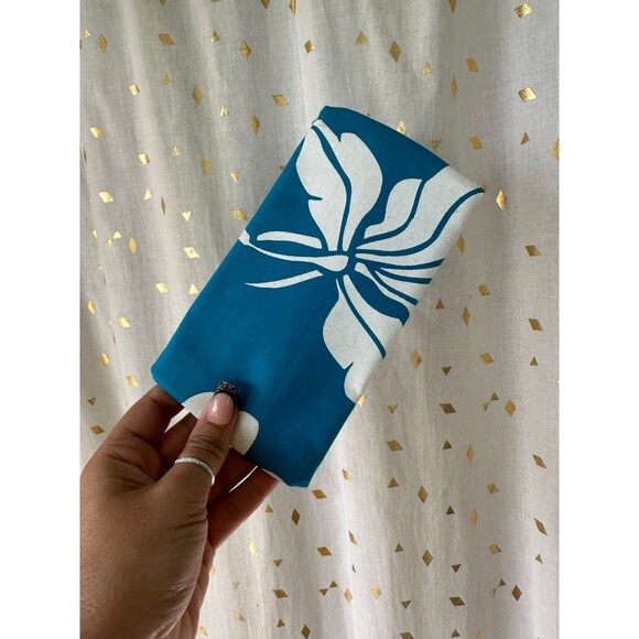 Unbranded Handmade NWOT Hawaiian Aloha Floral Rectangle Zip Pouch Cosmetic Bag - Picture 3 of 4